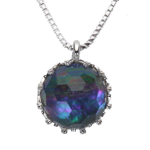 水晶 ネックレス ペンダント 925 シルバー925 シルバー 銀 漆 レディース 送料無料 プレゼント ギフト ご褒美 自分買い p