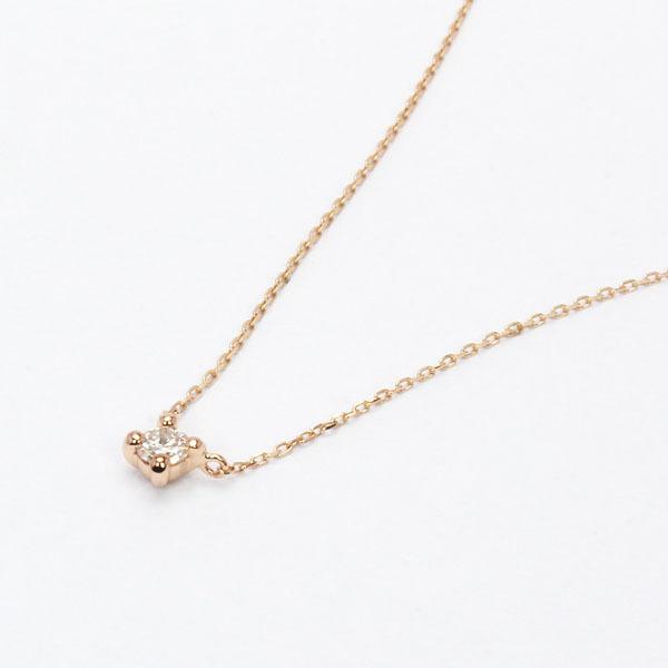 ネックレス ダイヤモンド イエローゴールド k18 18k 18金 プチネックレス ダイヤ ペンダント レディース 送料無料 プレゼント ギフト ご褒美 自分買い puの画像