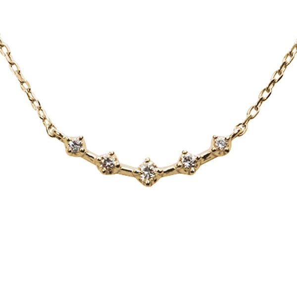 ネックレス ダイヤモンド イエローゴールド k18 18k 18金 プチネックレス ダイヤ ペンダント レディース 送料無料 プレゼント ギフト ご褒美 自分買い puの画像