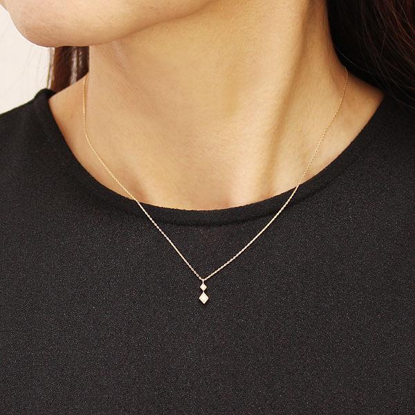 ネックレス ダイヤモンド イエローゴールド k10 10k 10金 プチ