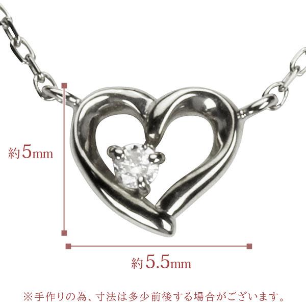 ハート ネックレス ダイヤモンドネックレス ハートネックレス ダイヤネックレス ダイヤモンド ダイヤ プラチナ 送料無料 レディース プレゼント 自分買い puの画像