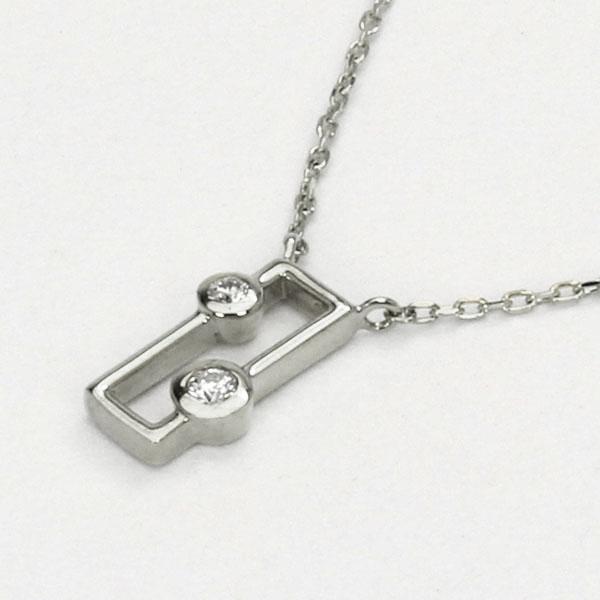ダイヤモンド ネックレス ダイヤネックレス ダイヤ ペンダントトップ k18 18k 18金 ホワイトゴールド 送料無料 レディース プレゼント 自分買い puの画像