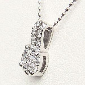 ダイヤモンド ネックレス ダイヤ0.28ct ペンダント k18 ホワイト