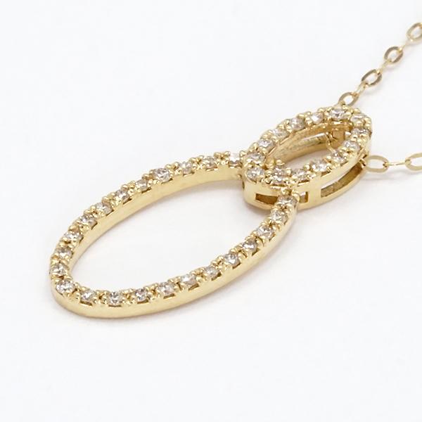 ネックレス ダイヤモンド k18 18k 18金 イエローゴールド ダイヤネックレス ダイヤ 0.20ct レディース 送料無料 カジュアル プレゼント 自分買い pu_4