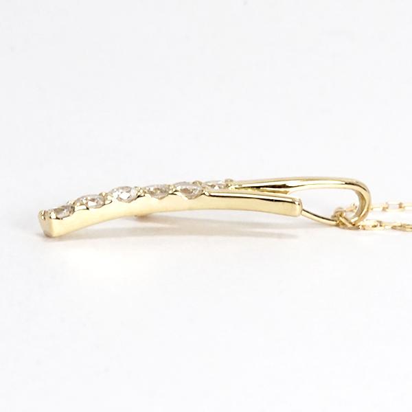 ネックレス k18 18k 18金 イエローゴールド ダイヤモンド ネックレス ダイヤネックレス ダイヤ 0.20ct レディース 送料無料 カジュアル プレゼント puの画像