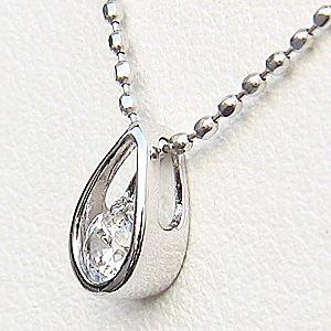 ダイヤモンド ペンダントネックレス ダイヤ0.10ct ネックレス k18 ホワイトゴールド 送料無料 人気 プレゼント ギフト ご褒美 自分買い puの画像
