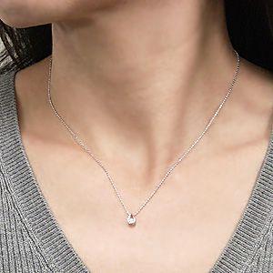 ダイヤモンド ペンダントネックレス ダイヤ0.10ct ネックレス k18 ホワイトゴールド 送料無料 人気 プレゼント ギフト ご褒美 自分買い puの画像
