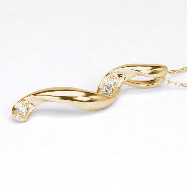 ダイヤモンド ネックレス ダイヤネックレス ダイヤモンド ダイヤ ペンダント イエローゴールド k18 18k 18金 レディース 送料無料 カジュアル プレゼント puの画像