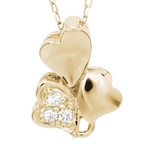 ハート ネックレス ダイヤモンドネックレス ダイヤ 0.02ct