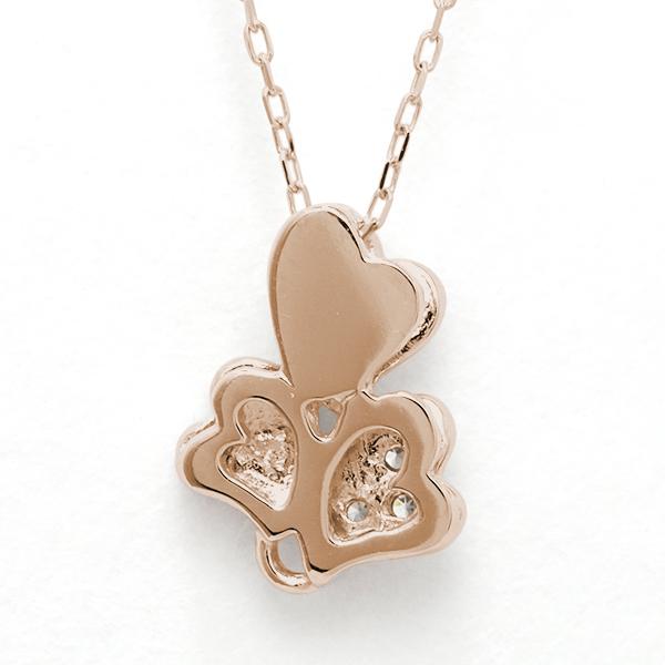 ハート ネックレス ダイヤモンドネックレス ダイヤ 0.02ct ダイヤモンド 18金 k18 18k ピンクゴールド ペンダントトップ レディース 送料無料 カジュアル puの画像