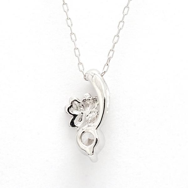 クローバー ダイヤモンド ネックレス クローバーネックレス ダイヤモンドネックレス ダイヤ 0.10ct プラチナ 四葉のクローバー レディース 送料無料 pu