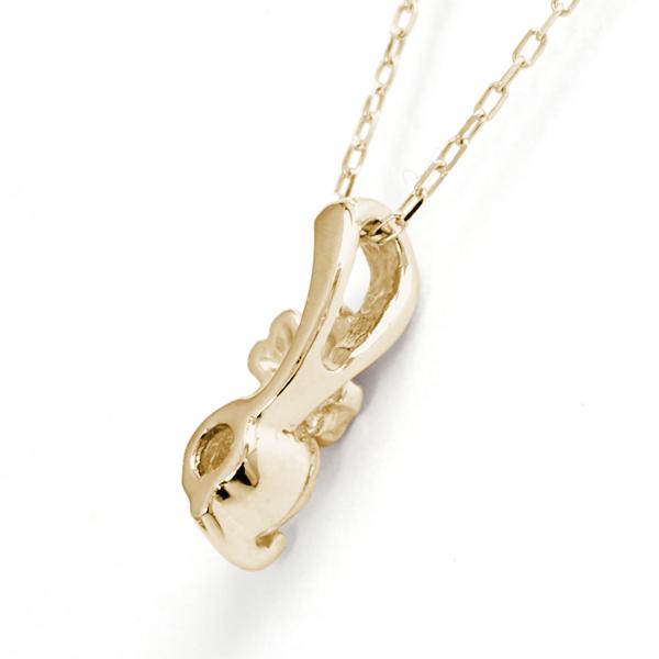 クローバー ダイヤモンド ネックレス クローバーネックレス ダイヤモンドネックレス ダイヤ 0.10ct k18 18金 18k イエローゴールド 四葉のクローバー puの画像