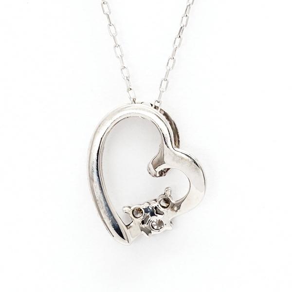 お値下げ‼︎プラチナ0.3ctハート型ネックレス Classic CHESS（クラシックチェス） プラチナ Pt900 0.3ct