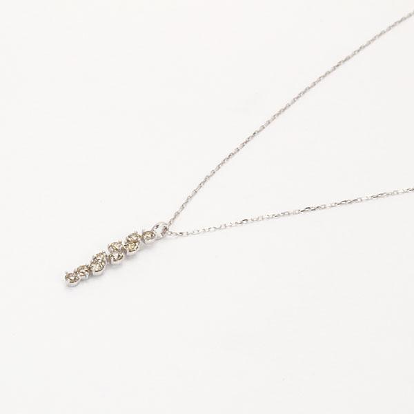 ネックレス ダイヤモンド ダイヤネックレス ペンダントトップ k18 18k 18金 ホワイトゴールド 4月誕生石 レディース 送料無料 プレゼント ギフト 自分買い puの画像