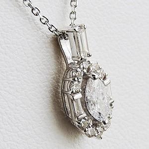 ダイヤモンド ダイヤモンドネックレス 0.40ct台 マーキスカット カット 