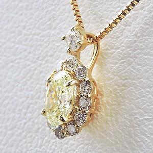 ダイヤモンド ダイヤモンドペンダントネックレス オーバルカット 0.30ct台 18金 ゴールド k18 ダイヤネックレス チェーン 送料無料 プレゼント 自分買い pu_2