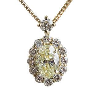 ダイヤモンド ダイヤモンドペンダントネックレス オーバルカット 0.30ct台 18金 ゴールド k18 ダイヤネックレス チェーン 送料無料 プレゼント 自分買い pu_5