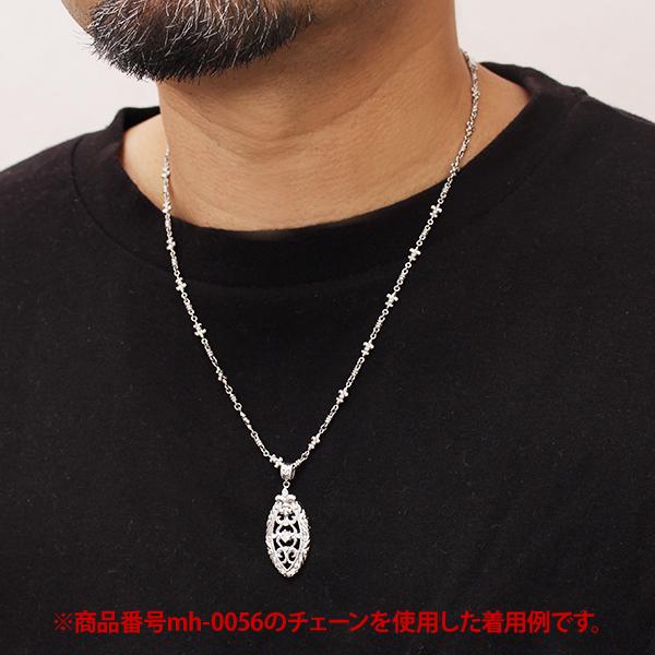 メンズペンダントトップ ペンダントヘッド ダイヤモンド シルバー 百合の紋章 男性用アクセサリー 送料無料 プレゼント ギフト 自分買い ご褒美の画像