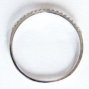 ダイヤモンド リング エタニティリング 指輪 ダイヤモンド 0.09ct エタニティ k18 ホワイトゴールド 送料無料 プレゼント ギフト ご褒美 自分買い puの画像