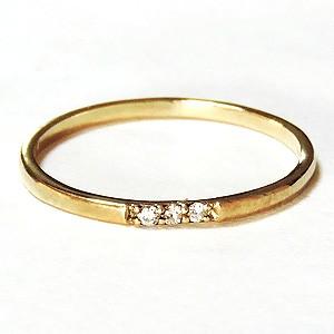 リング ダイヤモンド 0.03ct k10 ダイヤモンドリング 指輪 4月誕生石 送料無料 ジュエリー カジュアル プレゼント ギフト ご褒美 自分買い puの画像