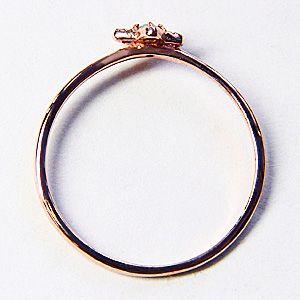 ダイヤモンドリング 0.03ct 星 一粒 指輪 ダイヤモンド k18 ピンクゴールド 送料無料 ジュエリー 人気 プレゼント ギフト ご褒美 自分買い puの画像
