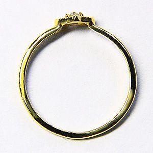 ハートリング ダイヤモンドリング 一粒石 ダイヤモンド 0.03ct ゴールド k10 指輪 ハートモチーフ 送料無料 人気 プレゼント ギフト ご褒美 自分買い puの画像