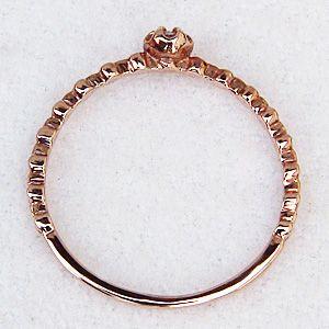 ダイヤモンドリング 一粒石 k18 ピンクゴールド リング ダイヤモンド0.03ct 指輪 送料無料 ジュエリー プレゼント ギフト ご褒美 自分買いの画像