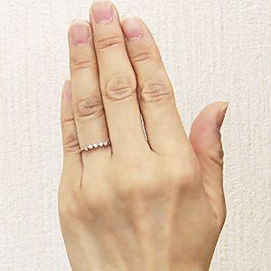 k18 ダイヤモンド リング ピンクゴールドリング 指輪 0.16ct ダイヤモンド 送料無料 ジュエリー 人気 プレゼント ギフト ご褒美 自分買い puの画像