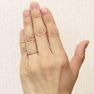 ダイヤモンドリング ピンキーリング k18 ピンクゴールド ダイヤモンド
