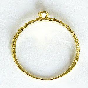 ダイヤモンドリング ピンキーリング 一粒ダイヤ リング k18 ゴールド