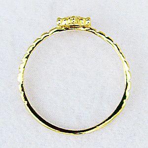 一粒石 ダイヤモンドリング ダイヤモンド ゴールド 指輪 k18 六芒星 送料無料 カジュアル ジュエリー 人気 プレゼント ギフト ご褒美 自分買い puの画像
