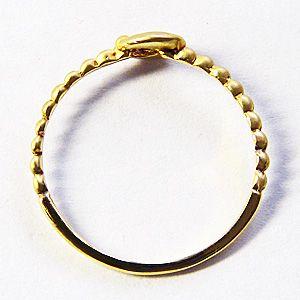 ダイヤモンド リング 月モチーフ 0.01ct k18 指輪 ゴールド 一粒ダイヤ ムーン 送料無料 ジュエリー 人気 プレゼント ギフト ご褒美 自分買いの画像