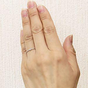 ピンキーリング ダイヤモンドリング 一粒 ダイヤモンド 0.01ct プラチナ 指輪 ミディリング ファランジリング 送料無料 プレゼント ギフト 自分買い puの画像