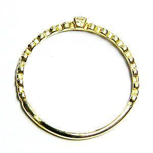 ダイヤモンドリング 一粒ダイヤ 0.01ct 指輪 イエローゴールド k10