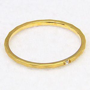 ピンキーリング ダイヤモンドリング k18 ゴールド 指輪 送料無料 ジュエリー おすすめ カジュアル 人気 プレゼント ギフト ご褒美 自分買い puの画像