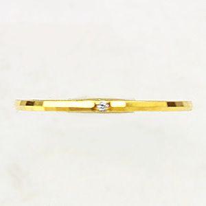 ピンキーリング ダイヤモンド 一粒 k18 ゴールド ダイヤ 指輪 送料無料 おすすめ カジュアル 人気 プレゼント ギフト ご褒美 自分買い puの画像