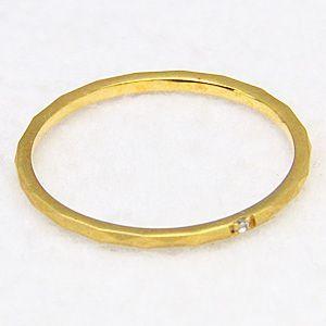 ピンキーリング ダイヤモンドリング 一粒ダイヤモンド k10 ゴールド 指輪 ファランジリング ミディリング 送料無料 プレゼント ギフト ご褒美 自分買い puの画像