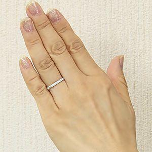 ホワイトゴールド　K18WG メレダイヤ　　　ピンキーリング　内周46mm ホワイトゴールド K18WG メレダイヤ ピンキーリング 内周46mm