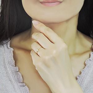 ダイヤモンドリング ピンキーリング ダイヤリング ダイヤモンド指輪 ダイヤモンド 0.05ct k18 ゴールド 18金 送料無料 プレゼント ギフト ご褒美 自分買い puの画像