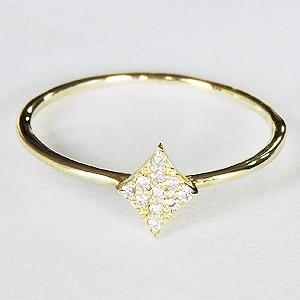 ダイヤモンドリング ピンキーリング ダイヤリング ダイヤモンド指輪 ダイヤモンド 0.05ct k18 ゴールド 18金 送料無料 プレゼント ギフト ご褒美 自分買い puの画像