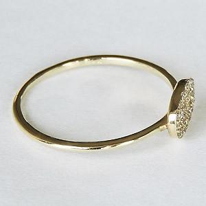 ダイヤモンドリング ピンキーリング ダイヤリング ダイヤモンド指輪 ダイヤモンド 0.14ct k18 ゴールド 18金 送料無料 プレゼント ギフト ご褒美 自分買い puの画像
