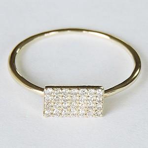 ダイヤモンドリング ピンキーリング ダイヤリング ダイヤモンド指輪 ダイヤモンド 0.14ct k18 ゴールド 18金 送料無料 プレゼント ギフト ご褒美 自分買い puの画像