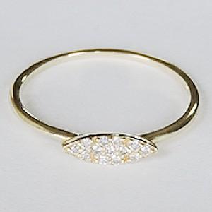 ダイヤモンドリング ピンキーリング ダイヤリング ダイヤモンド指輪 ダイヤモンド 0.06ct k18 ゴールド 18金 送料無料 プレゼント ギフト ご褒美 自分買い puの画像