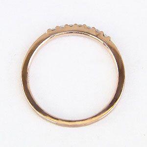 ピンキーリング ダイヤモンド リング 指輪 リング ピンクゴールド k18 ダイヤモンド 0.07ct 送料無料 ジュエリー プレゼント ギフト ご褒美 自分買い puの画像