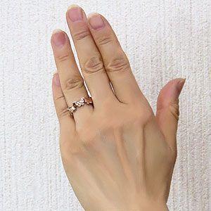 バタフライ ダイヤモンド リング 指輪 蝶々モチーフ ピンクゴールド