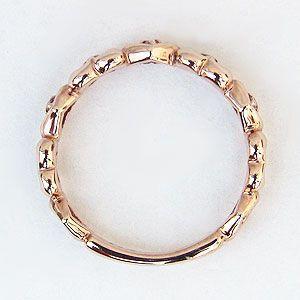ハートリング ダイヤモンドリング 指輪 ハートモチーフ ピンクゴールド k10 ダイヤモンド 0.03ct 送料無料 人気 プレゼント ギフト ご褒美 自分買い puの画像