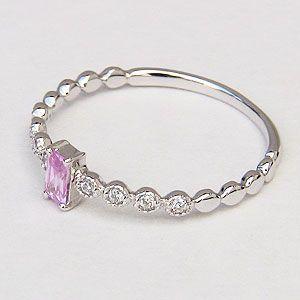 ピンクトルマリンリング ダイヤモンドリング 指輪 ピンクトルマリン ダイヤモンド 0.05ct 送料無料 ジュエリー プレゼント ギフト ご褒美 自分買い puの画像