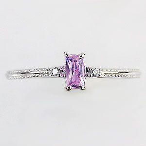 ピンキーリング ピンクトルマリンリング ダイヤモンドリング 指輪 ピンクトルマリン ダイヤモンド 0.01ct 送料無料 プレゼント ギフト ご褒美 自分買い puの画像