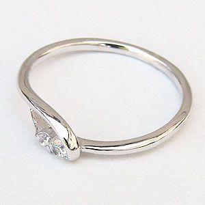 ダイヤモンドリング ピンキーリング ダイヤリング ダイヤモンド 指輪 ダイヤモンド0.06ct 送料無料 人気 プレゼント ギフト ご褒美 自分買い puの画像