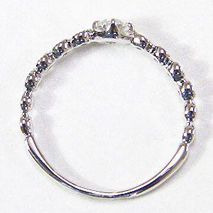 リング ダイヤモンド 0.15ct 結婚指輪 4月誕生石 k10 ホワイトゴールド ハーフエタニティーリング 送料無料 プレゼント ギフト ご褒美 自分買い puの画像